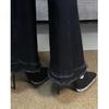 French fashion celebrity black sexy temperament banquet shoes with dress suede light mouth rhinestone high heels