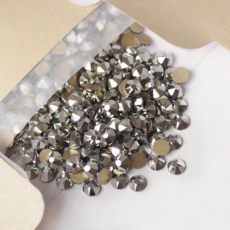 Light Chrome Rhinestones Glass Rhinestones for Shoes