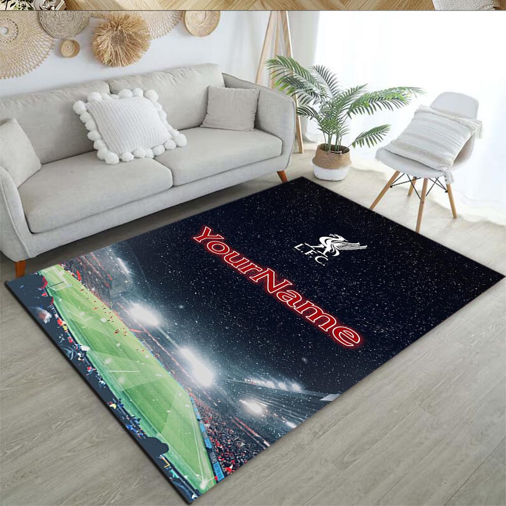 Liverpool Personalized Name Floor Mat Suitable for Playrooms Study room Outdoor Living Rooms Antislip Carpet Anime Office Decor