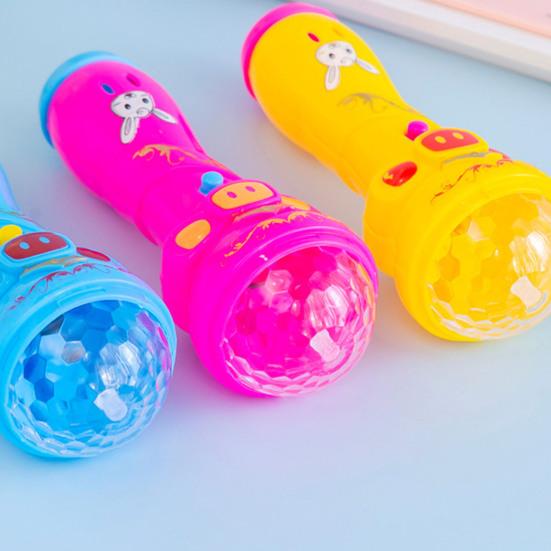 Прочный легкий милый детский микрофон в форме факела с батареей, игрушка для детей