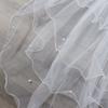 Accessories White Ivory Two Layer Short Simple Women's Tulle Bridal Veil With Comb Wedding Veil