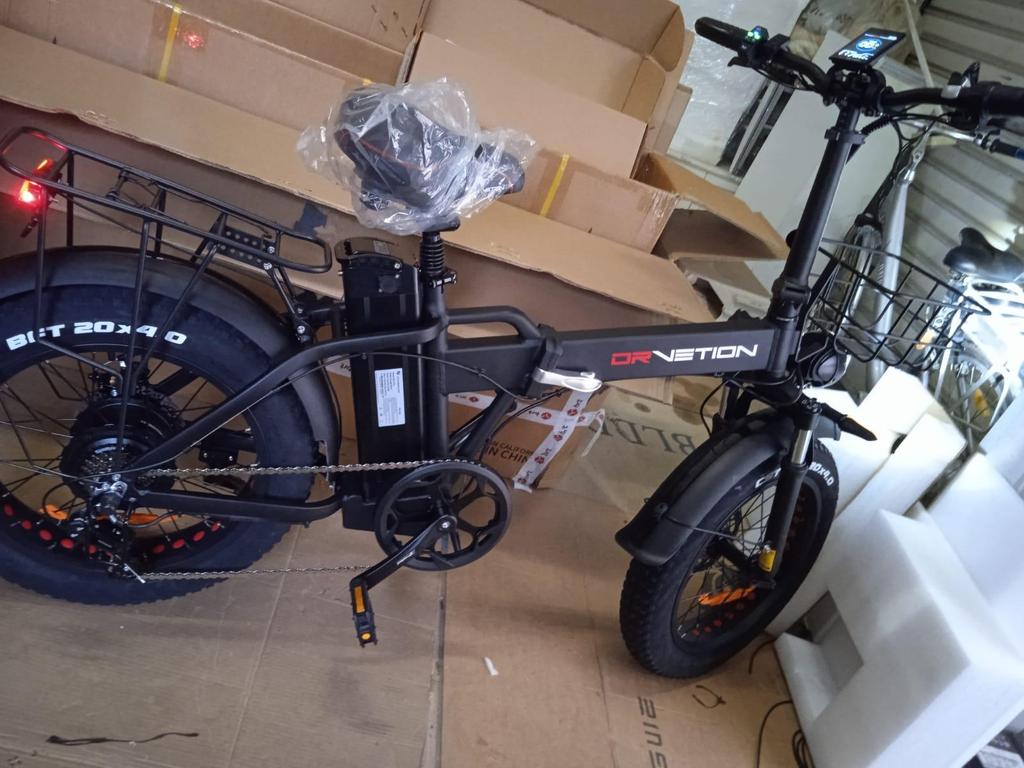 DRVETION AT20 Electric Bike 750W Motor, 48V 10Ah/15Ah/20Ah Battery, 50/65/80 KM Range, 25 KM/H Speed, 20*4.0 Inch Tires E-Bile