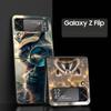 Жесткий чехол-накладка Mapache для Samsung Galaxy Z Flip 7 6 5 4 Черный чехол для Galaxy Z Flip 3 Складной корпус Fundas Capas Coque