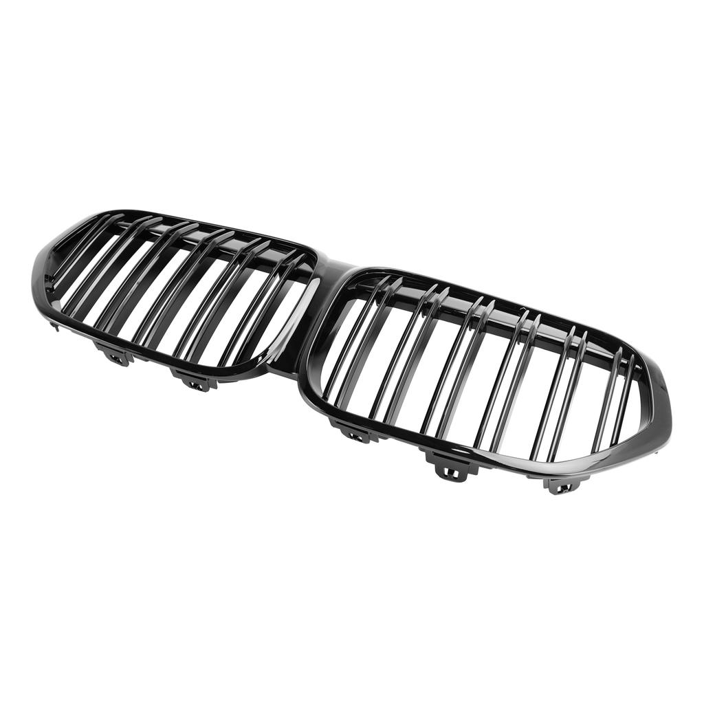 Gloss Black Front Kidney Grille Grill For BMW X1 F48 F49 2019-2021 Dual Slat