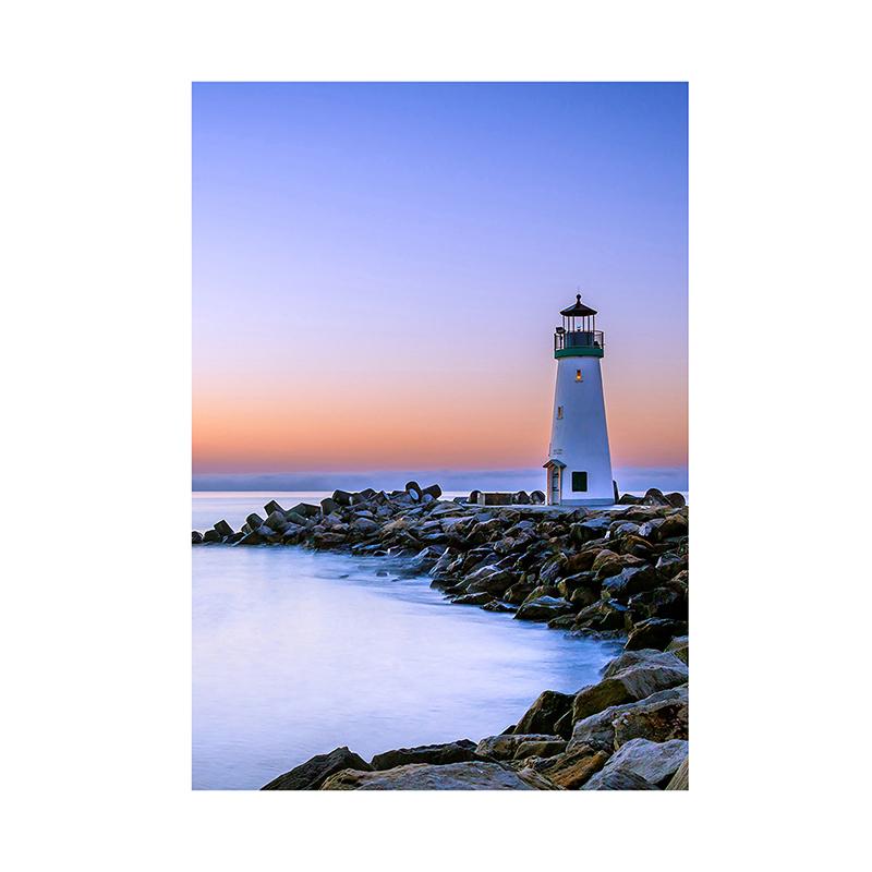 WCIC New Sunny Beach Pebbles Background Decorative Painting Art Cloth Home Background Wall Decoration Hanging Painting