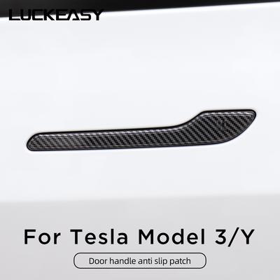 Для Tesla Model 3 Y углеродное волокно ABS Стайлинг Прочные аксессуары премиум-класса model3 2023 Защитная крышка для дверной ручки автомобиля