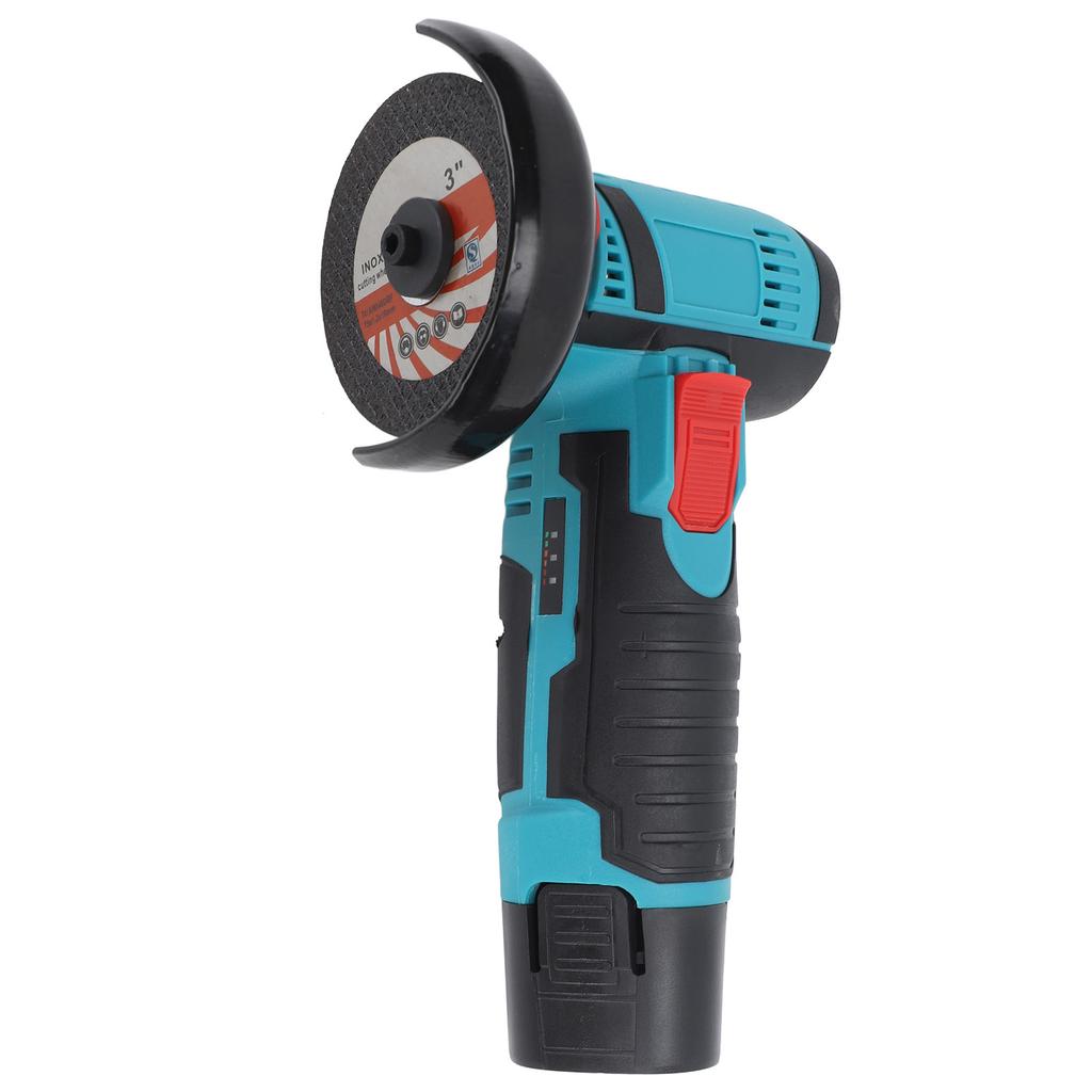 12V Brush Mini Angle Grinder 19500rpm Electric Grinding Tool Quiet Cordless Handheld Grinder for