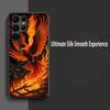 Классический крутой дизайн Феникс Чехол для телефона Для Samsung Galaxy S25 S24 S23 S22 S21 S20 Plus Ultra Note20 Ограниченный Мягкий Черный