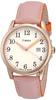 Timex Men's Easyreader Leather Strap 38mm Watch In Blush/Orange