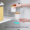 2 шт. ящик для хранения ящиков выдвижная направляющая самоклеящаяся бесшумная гардеробная кухонный шкаф органайзер выдвижной ящик направляющая