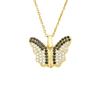 Heart-shaped Open and Closing Wings Creative Fashion Necklace for Women, Simple and Elegant Luxury Design with A Touch of Sophistication.