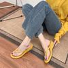 Flip-flops women's thick-soled wedge sandals women's summer versatile toe-increasing women's shoes 2025 Korean version of casual shoes