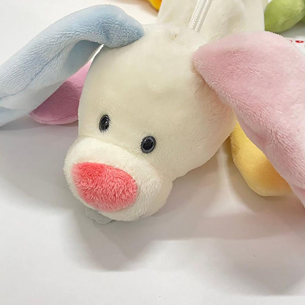 NICI Rainbow Rabbit Figure Pouch Pencil Case