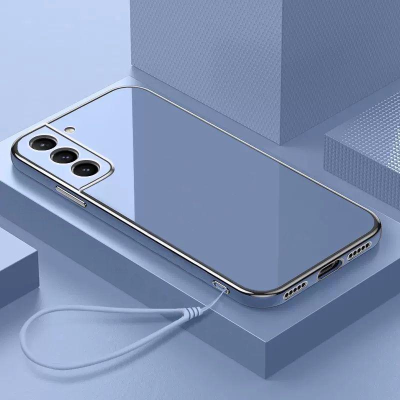 Для Samsung Galaxy S21 5G чехол Роскошный квадратный чехол SM-G991B, SM-G991N чехол для телефона противоударный силиконовый чехол-накладка Fundas