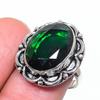 Chrome Diopside Gemstone 925 Sterling Silver Jewelry Ring Size 8