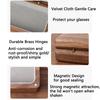 Magnetic Buckle Wood Eye Glass Holder Large Capacity Walnut Wood Storage Box  Daily
