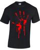 Bloody Hand Print Zombie Gothic Horror Evil Splatter Apocalypse Unisex T-Shirt
