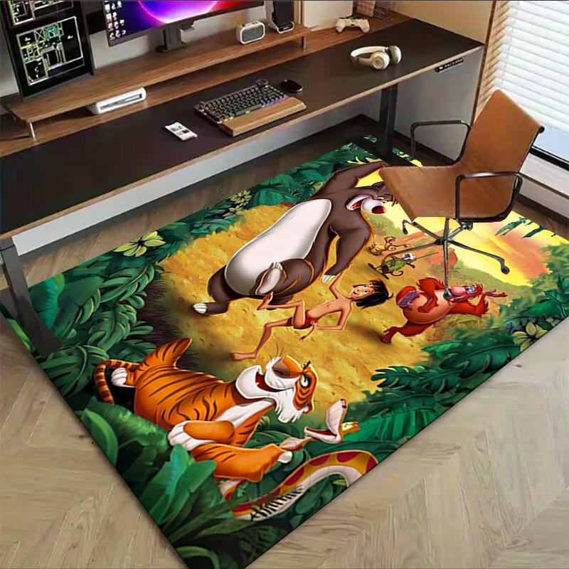 Jungle Book Adventure Carpet For Playroom Bedroom Living Room Sofa Home Decorkids Game Area Rug Nonslip Floor Mat