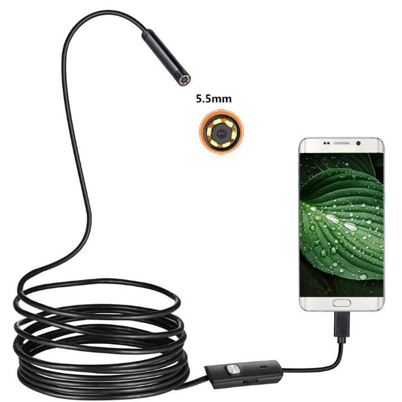 Dagu Эндоскоп с камерой 5.5mm, подключение к Android через USB. Длина кабеля 1 м