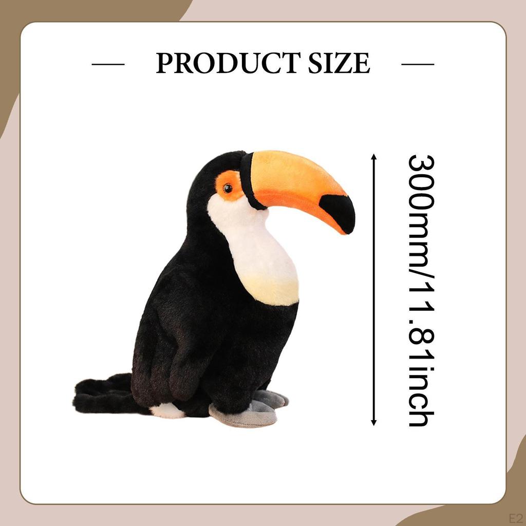 Игрушка Тукан Мягкая Игрушка Украшение Гостиной Фигурка Тропических Животных 11,81 дюйма для Детей