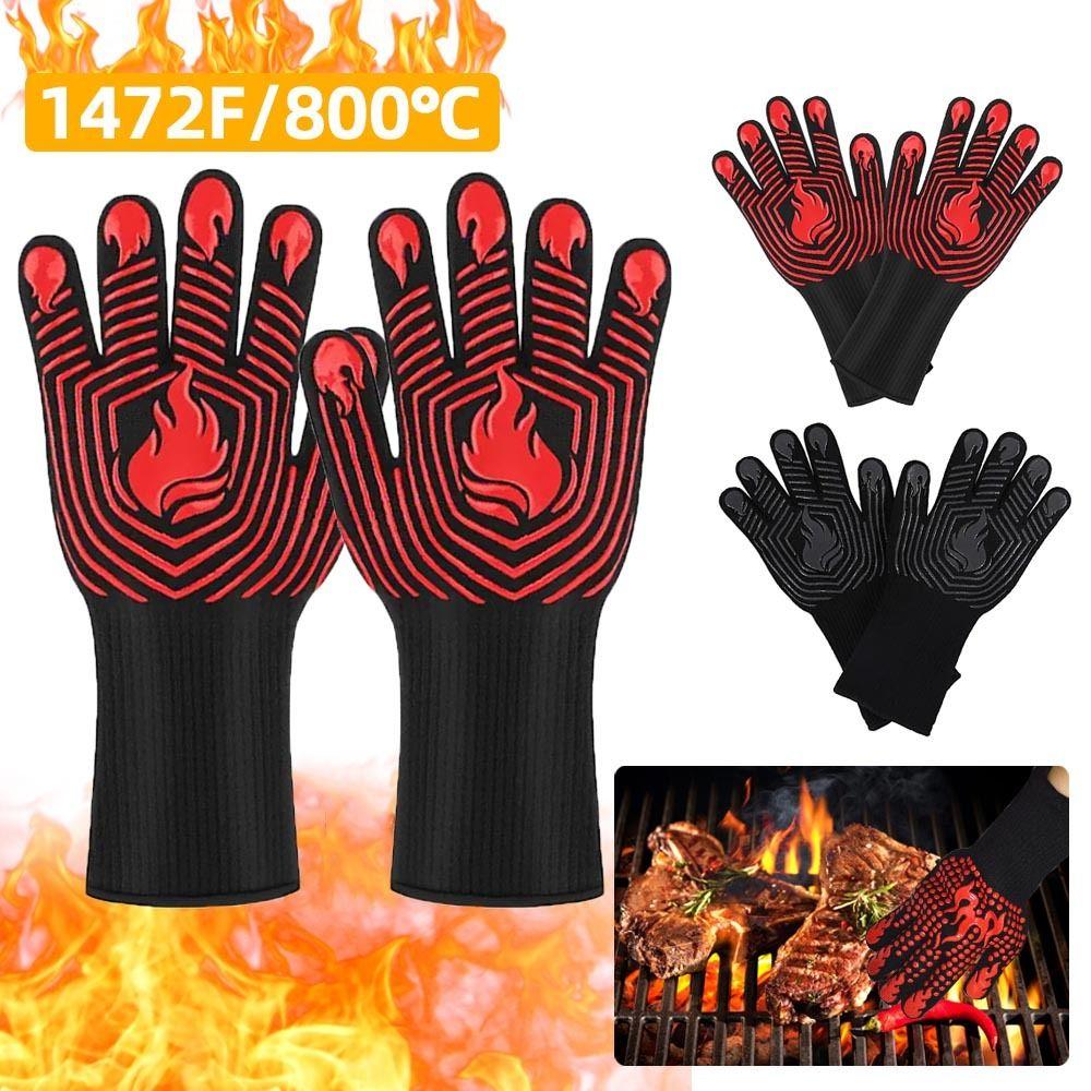 Oven Baking Cooking Heat Insulation Glove Fireproof High Temperature Resistance BBQ Gloves