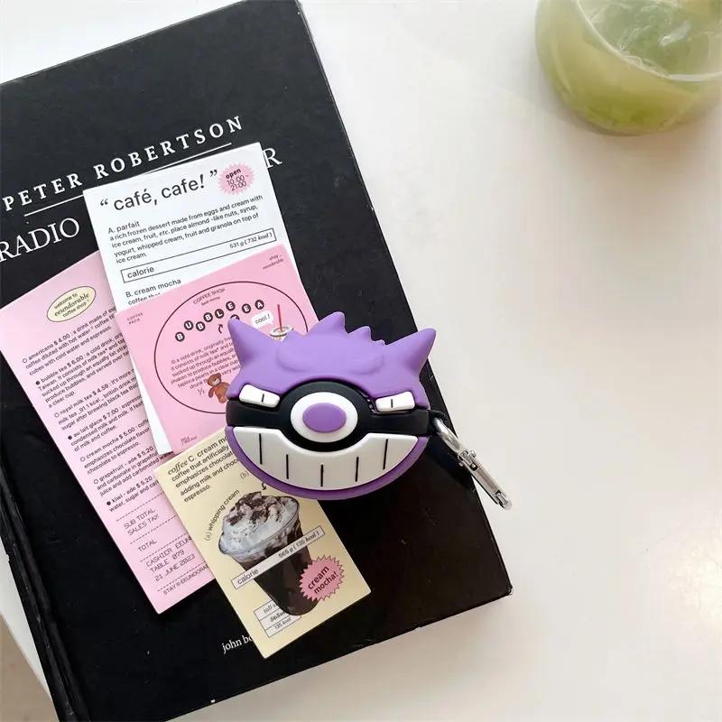 For Samsung Galaxy Buds Pro Case,Pokemon Purple Gengar Ball Shockproof Earphone Cover For Galaxy Buds FE/Live Girls Boys Girls