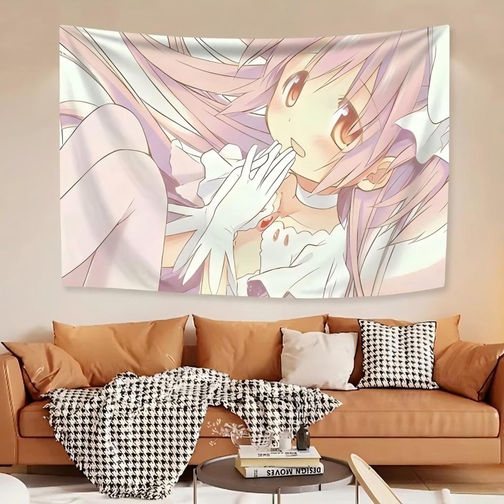 1 шт. M-Madoka M-Magica Портрет большой гобелен Подвесной Кавайный Стиль Декор Для Отаку Спальни Общежития Дома Подарок Фанату