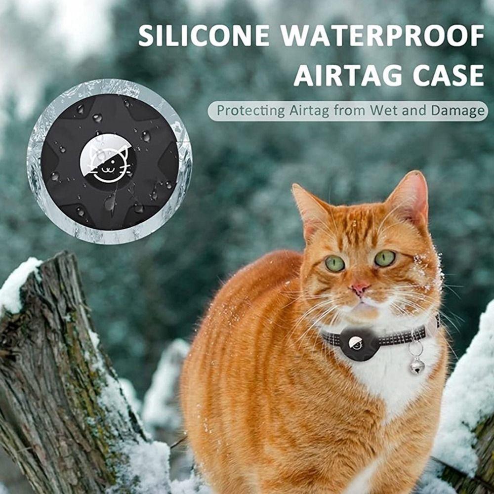 Reflective For AirTag Accessories Anti-lost Collar Tracker Box For Apple Airtags Holder Pet Collar