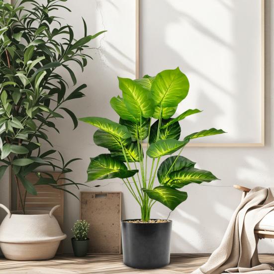 Искусственное зеленое растение в горшке Искусственная зелень Растение для помещений Напольное поддельное растение в горшке