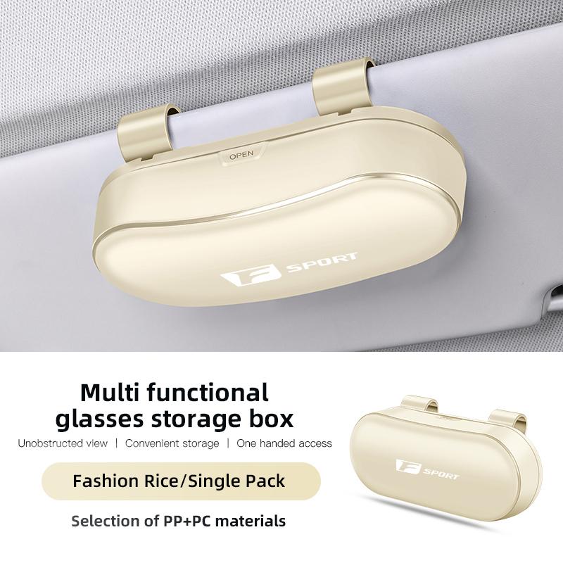 EZQZ3 Fashion Multi Functional Glasses Storage Box For Lexus F SPORT GS GX IS LS LX LC RC LBX NX RX 350h 450h ES UX 300e GX460 Ct200h