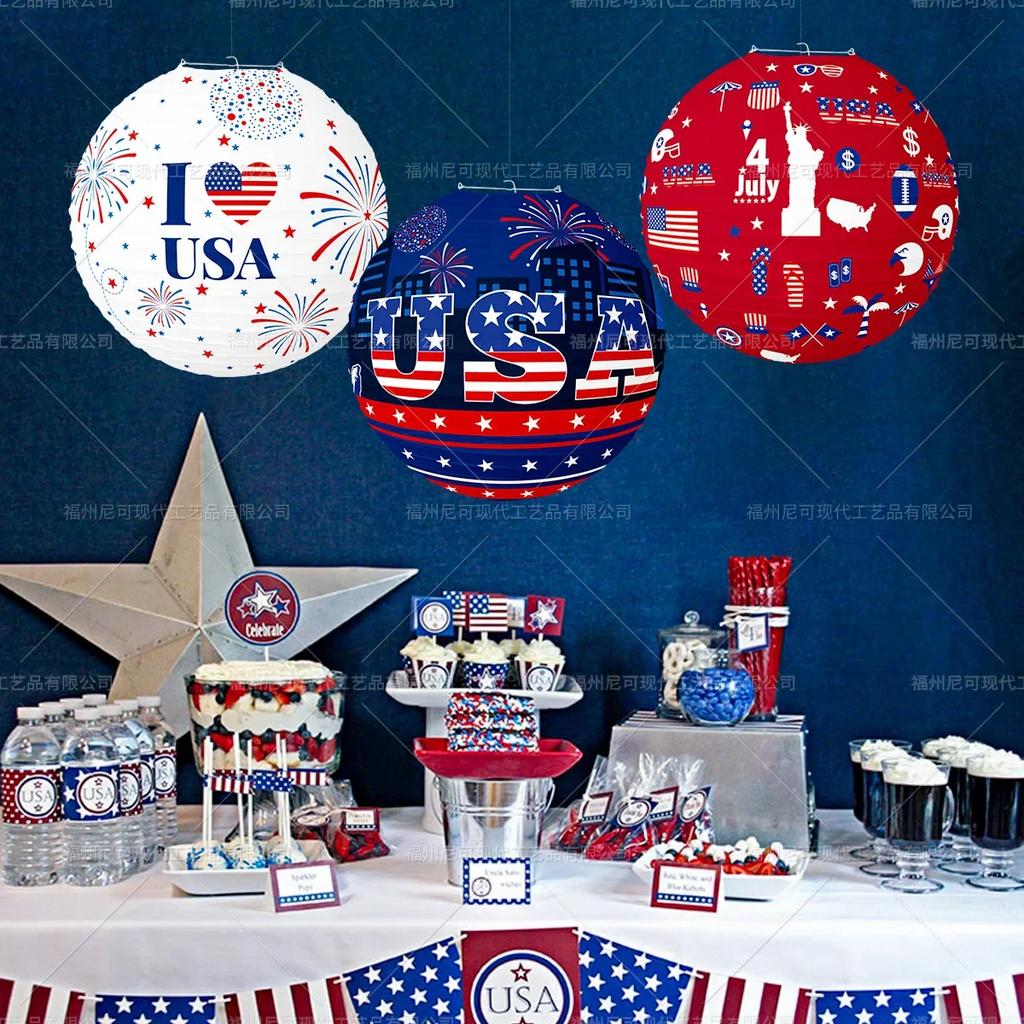 Патриотический centerpiece для стола 4 июля Соты 3D Патриотическое украшение стола Американский флаг для вечеринки в День независимости