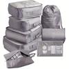 9 PCS Travel Luggage Packing Organizers, Packing Cubes For Suitcase, Travel Essentials Bag, Suitable For Clothes, Shoes, Toiletries Storage Bags