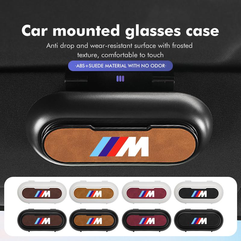 Car Glasses Case Sun Visor Hanging Eyeglass Storage Holder Box For BMW E93 F10 F20 F30 F40 F15 F25 F26 F31 F49 F86 M3 M5 X3 TE8