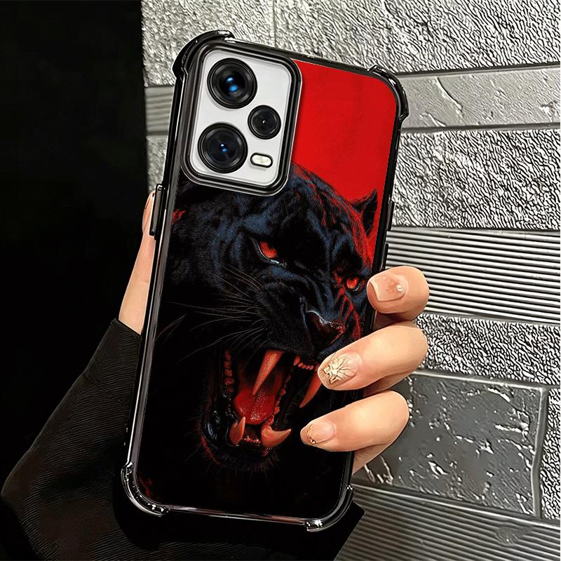 Черная Пантера Крутое Животное Покрытие Чехол Для Телефона Для Xiaomi Redmi Note 14 15 Pro Plus 13 12 11 11S 11T 10 9S 9 5G Защита от Падения Подушка Безопасности