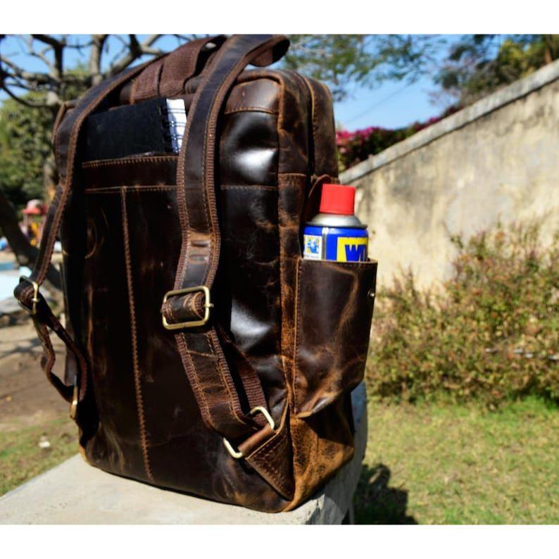 Кожаный рюкзак 17 дюймов, дорожный рюкзак, винтажная сумка для ноутбука, туристический школьный рюкзак для колледжа, уличный рюкзак на плечо для мужчин и женщин