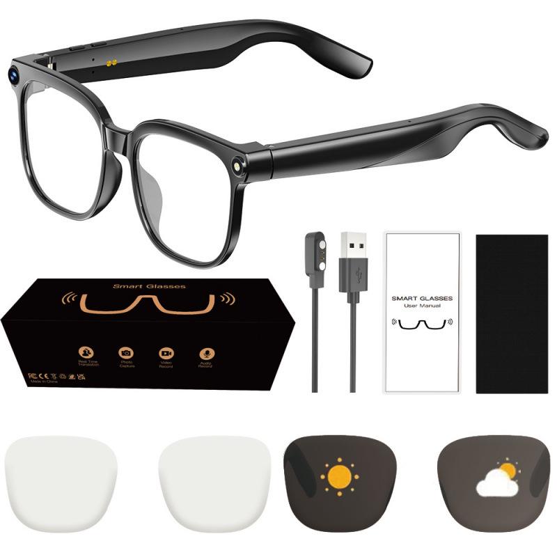 AI Bluetooth Smart Glasses: 800W Camera, Video Recording, and Simultaneous Interpretation