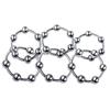 Penis Ring Ring Cock Link Ring with 6 Beads Metal SM Goods Male Toy Stainless Steel Silver Men's