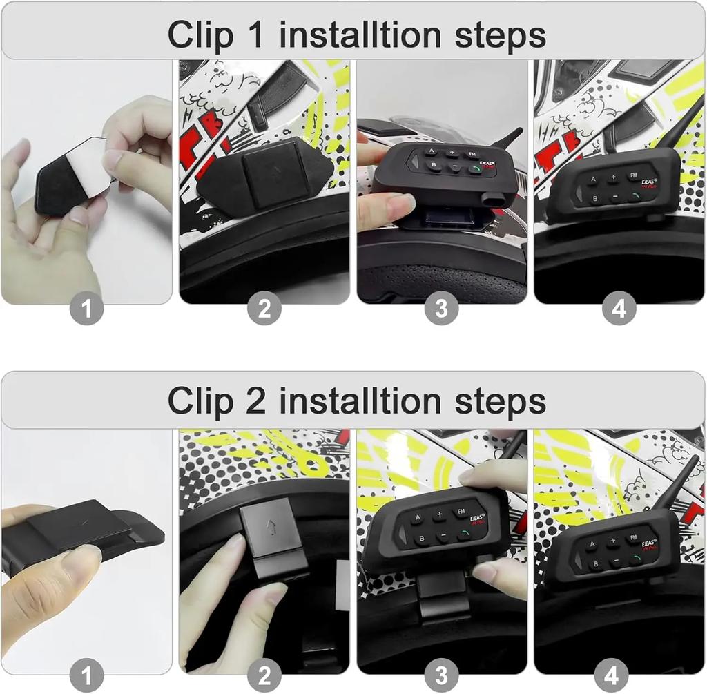 Мотоциклетный шлем Bluetooth Intercom V4 Plus Футбольный арбитр Bluetooth Intercom наушники с шумоподавлением CVC и FM-радио