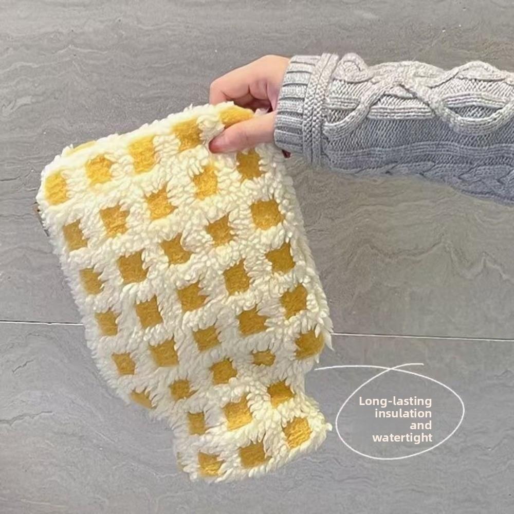 Thickened Warm Water Bag Water Filled Hand Warmer Foot Warmer Detachable Warm Handbag  Winter