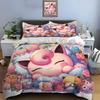 Комплект постельного белья с принтом покемона Джигглипаффа, пододеяльник, 1 пододеяльник, 2 наволочки, комплект постельного белья для взрослых и детей, роскошный подарок на день рождения