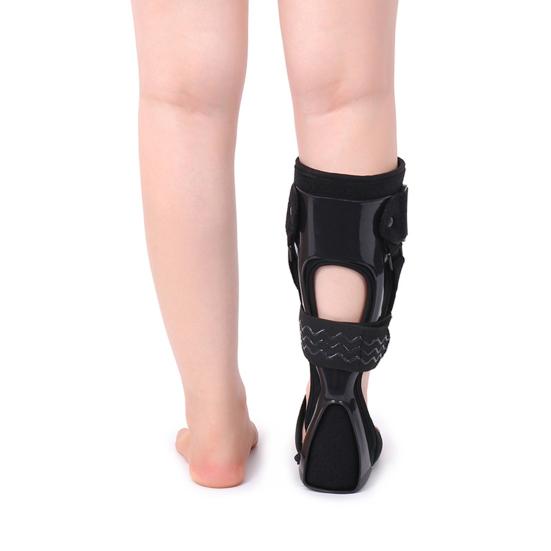 Drop Foot Stabilizer Ankle Brace with Adjustable Strap Soft Lining Wear Resistant Pain Relief Ergonomic Foot Support Brace