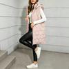 Womens Hooded Quilted Cotton Vest Longline Loose Fit Warm Outerwear Fall 2026