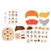 Jigsaw Toys Wooden Face Changing Blocks Montessori Shape Matching Game  Birthday Gifts