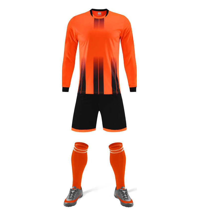 Long Sleeve Football Uniform Set Men'S Competition Training Team Uniform Kids Adult Sports Suit Jersey Soccer Men'S Football Man
