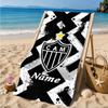 Custom Name Beach Towel Cam Abstract Artwork Microfiber Beach Towel, Lightweight for Summer Travel, Swimming Pool Fan Birthday Gift