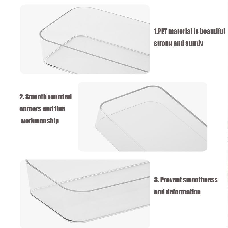 Прозрачный модульный ящик для хранения - Настраиваемые лотки-органайзеры для косметики, ручек и мелких предметов, ПЭТ-пластик