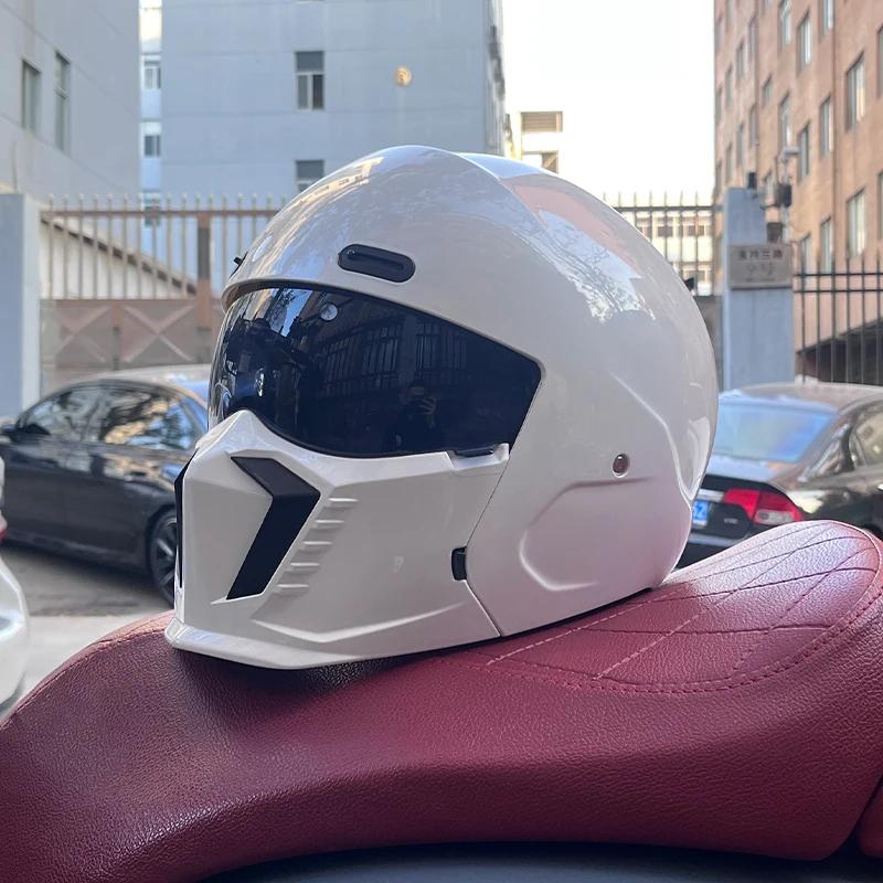 Новый Scorpion Retro Motorcycle Cascos Moto Locomotive Personality Многоцелевой комбинированный шлем Half ML XL XXL XXXL