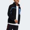 Adidas Мужская куртка Neo Radio с контрастным карманом, флисовая теплая, с логотипом, воротником-стойкой, черная HG9038