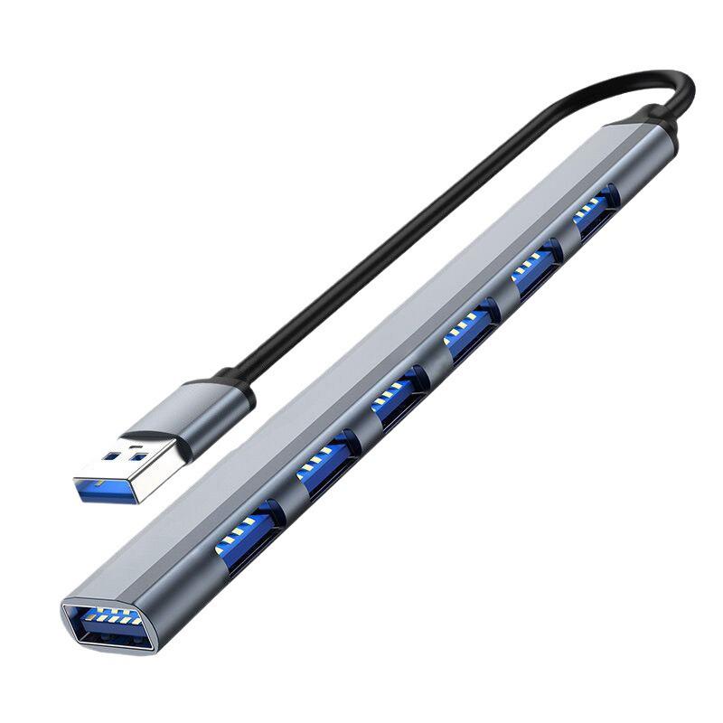 Алюминиевый сплав 7-портовый USB 3.0 хаб-расширитель и док-станция