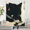 Blanket Throw Black Super Cosy Plush Living Sushi Room Sofa Couch Childish Birthday Cat Gifts